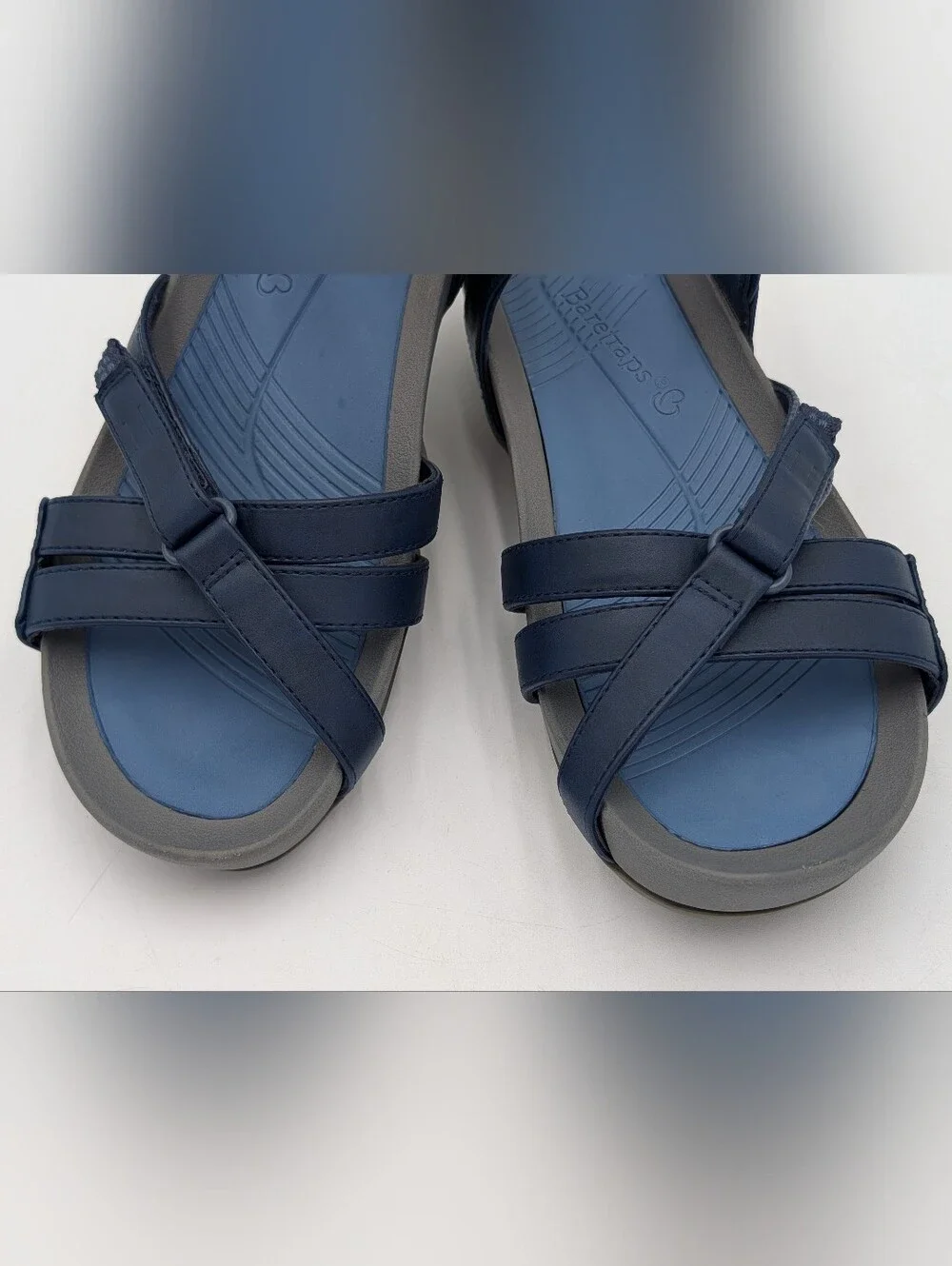 Baretraps Angey Sz 7M Women's Navy Sport Sandals Rebound Comfort Adjustable